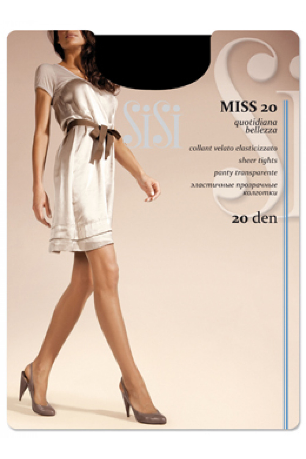 Классические тонкие прозрачные колготки Miss 20 (100/10) Sisi