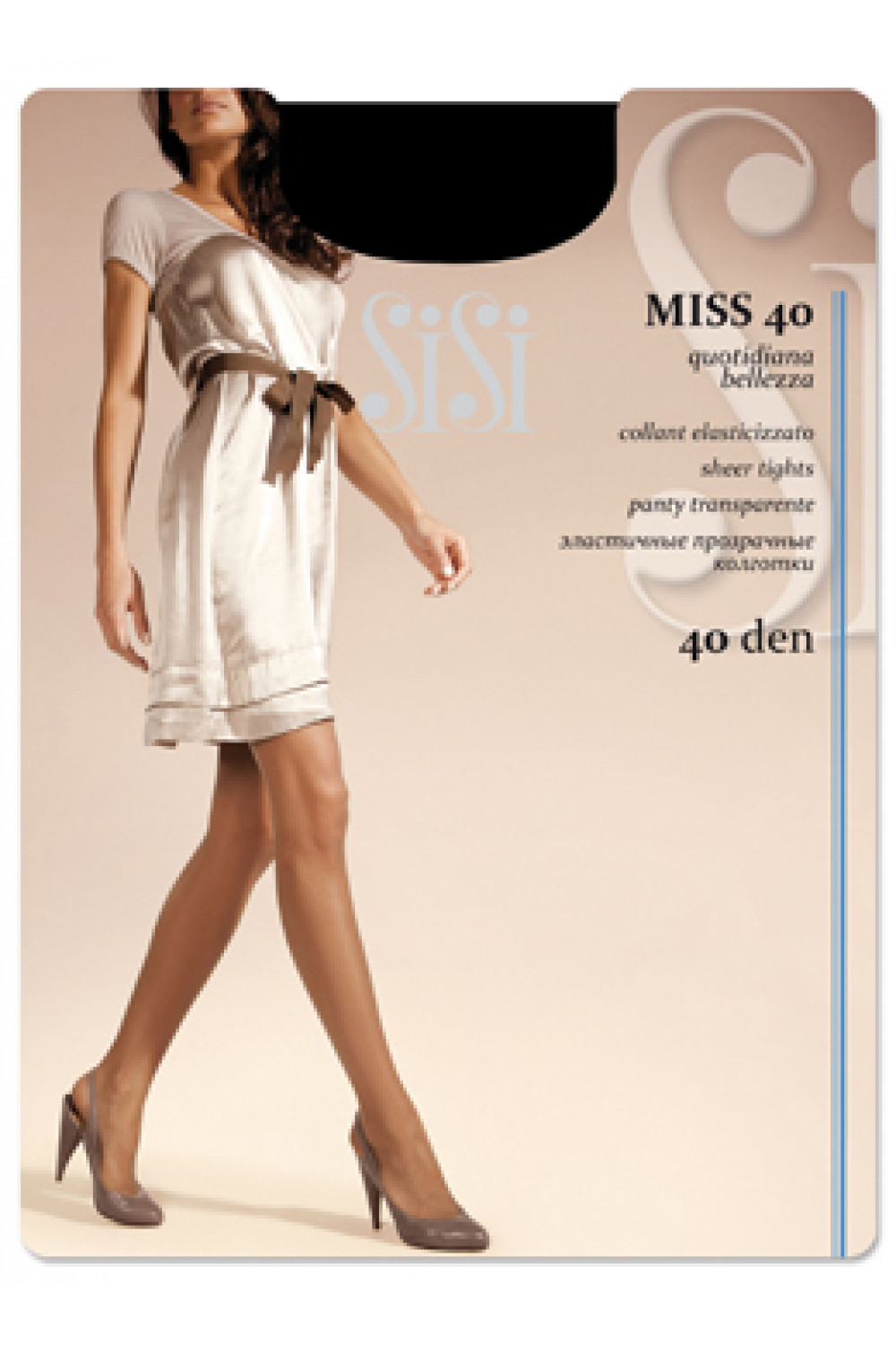Классические тонкие прозрачные колготки Miss 40 (100/10)*** Sisi