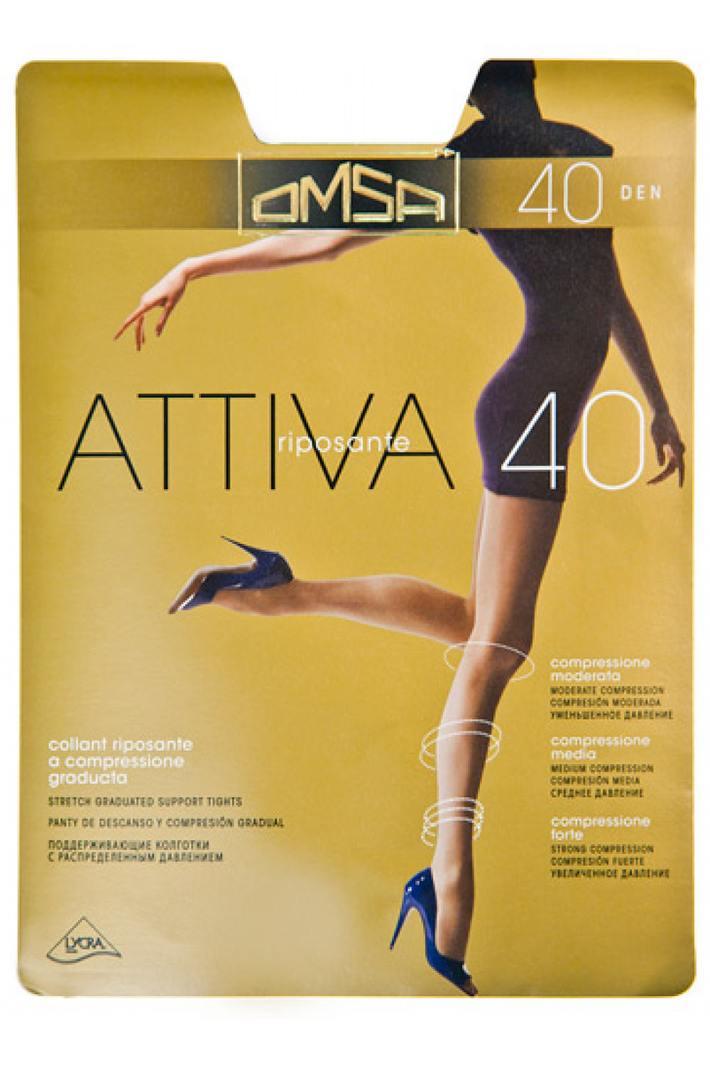 Attiva 40 (50/10)*** Эластичные колготки 40 DEN