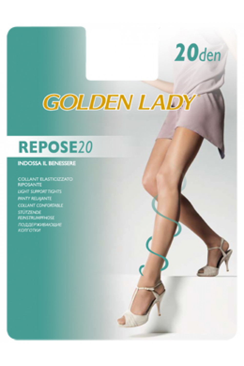 Repose 20 (Golden Lady)/100/10/ тонкие колготки с легким поддерживающим эффектом