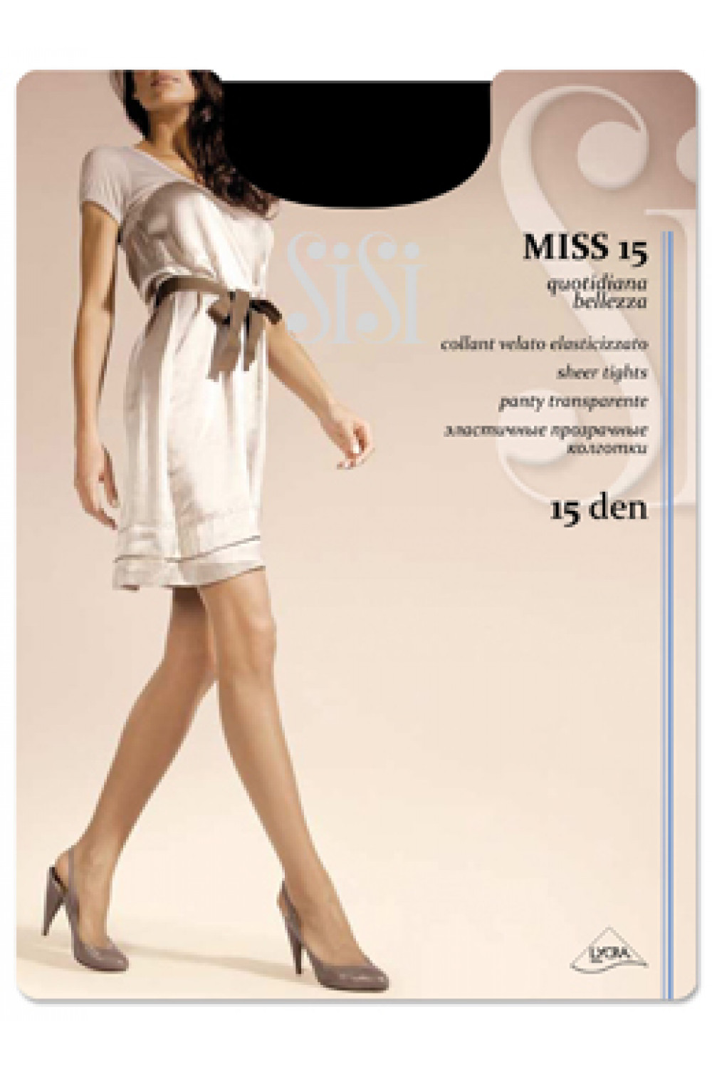 Классические тонкие прозрачные колготки Miss 15 (100/10)! Sisi