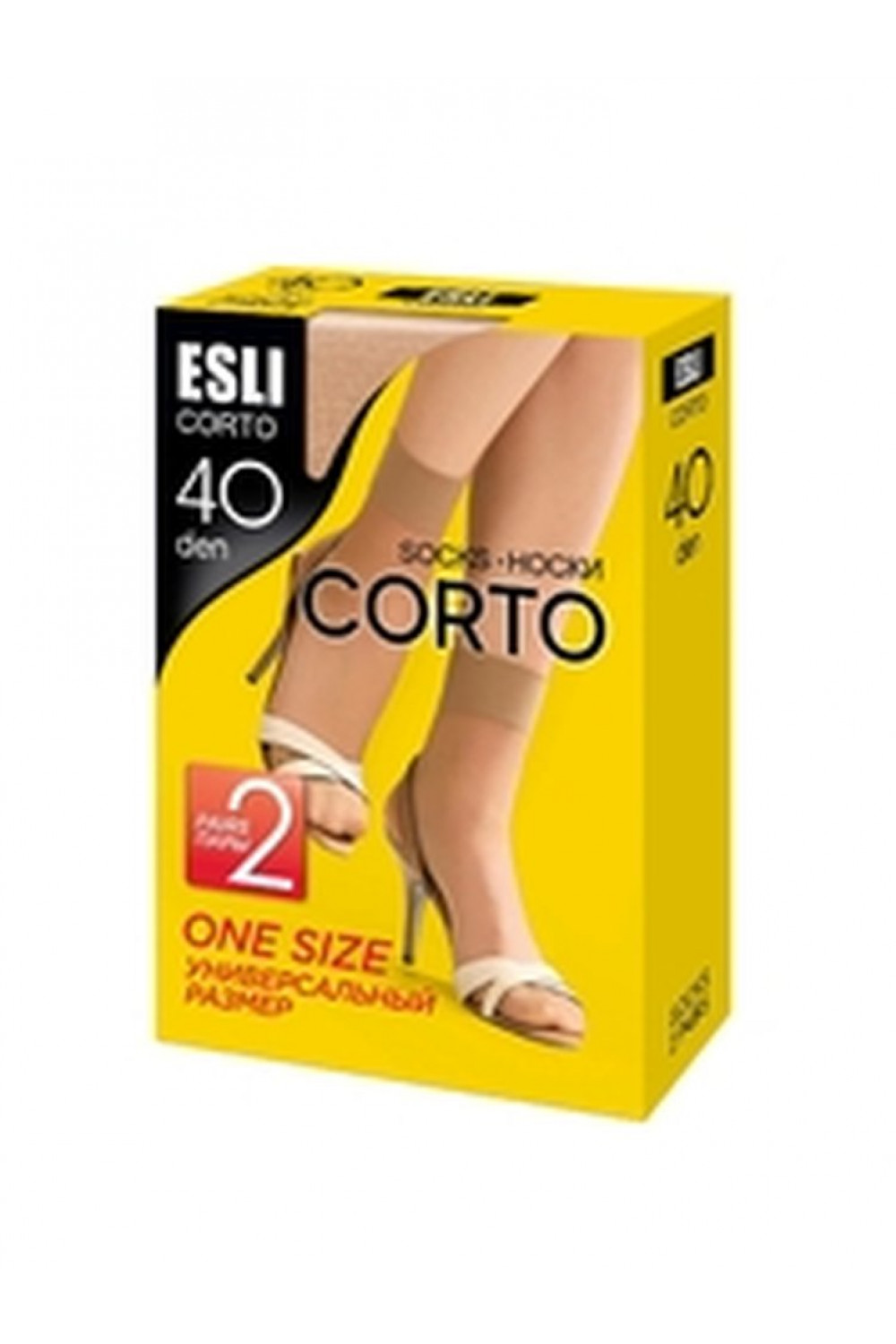 CORTO 40 NEW (2 пары) (120/20) Плотные эластичные носки