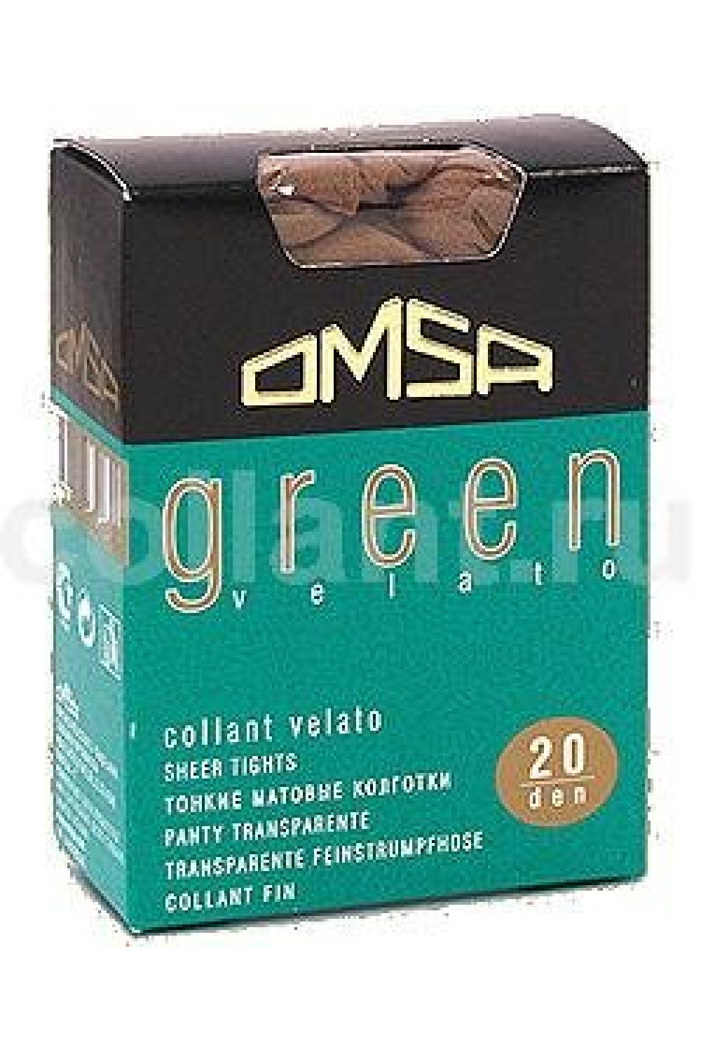 GREEN 20 (100/10)! Тонкие полиамидные колготки, Omsa