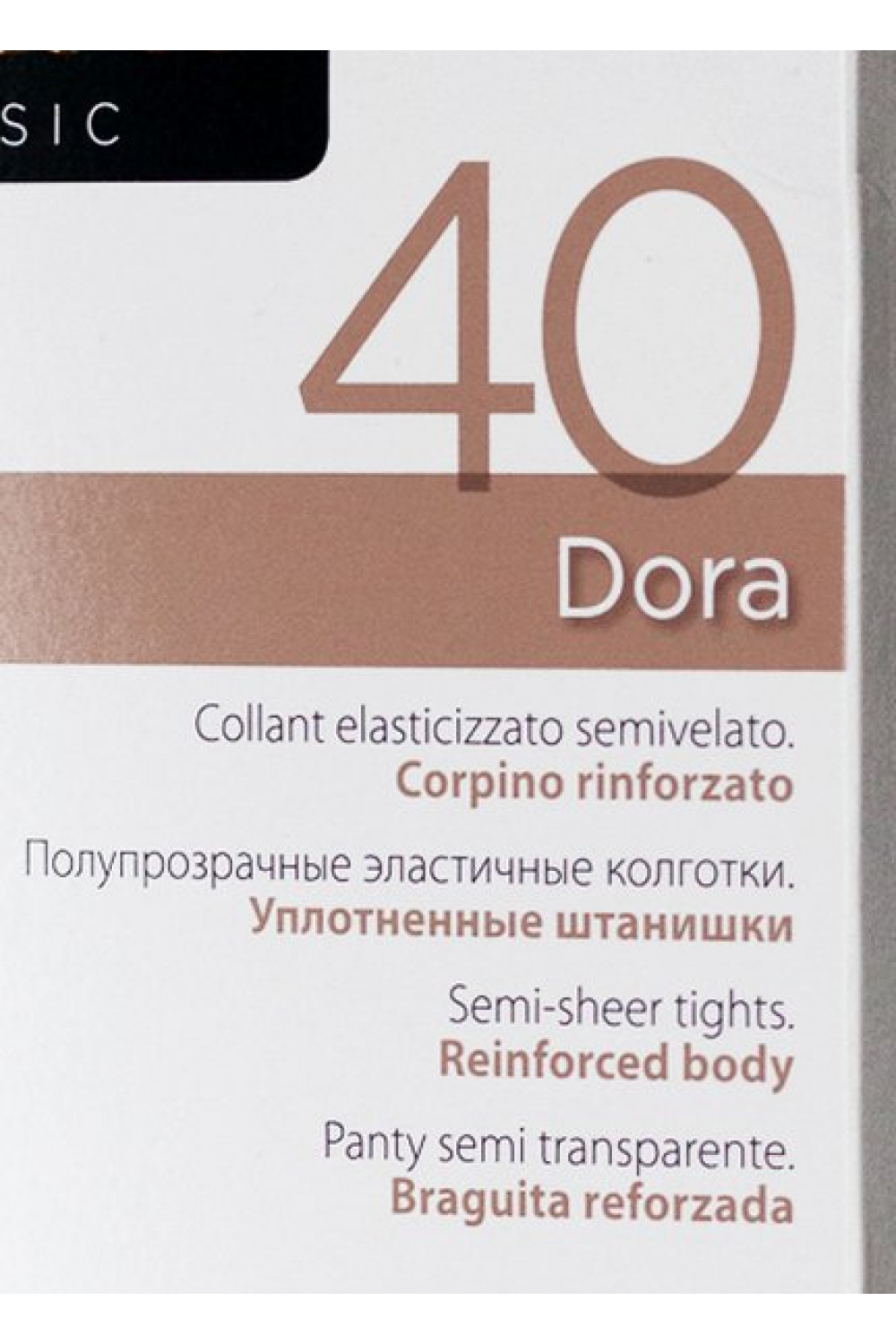 DORA 40 (60/6)!  Полупрозрачные эластичные колготки с лайкрой