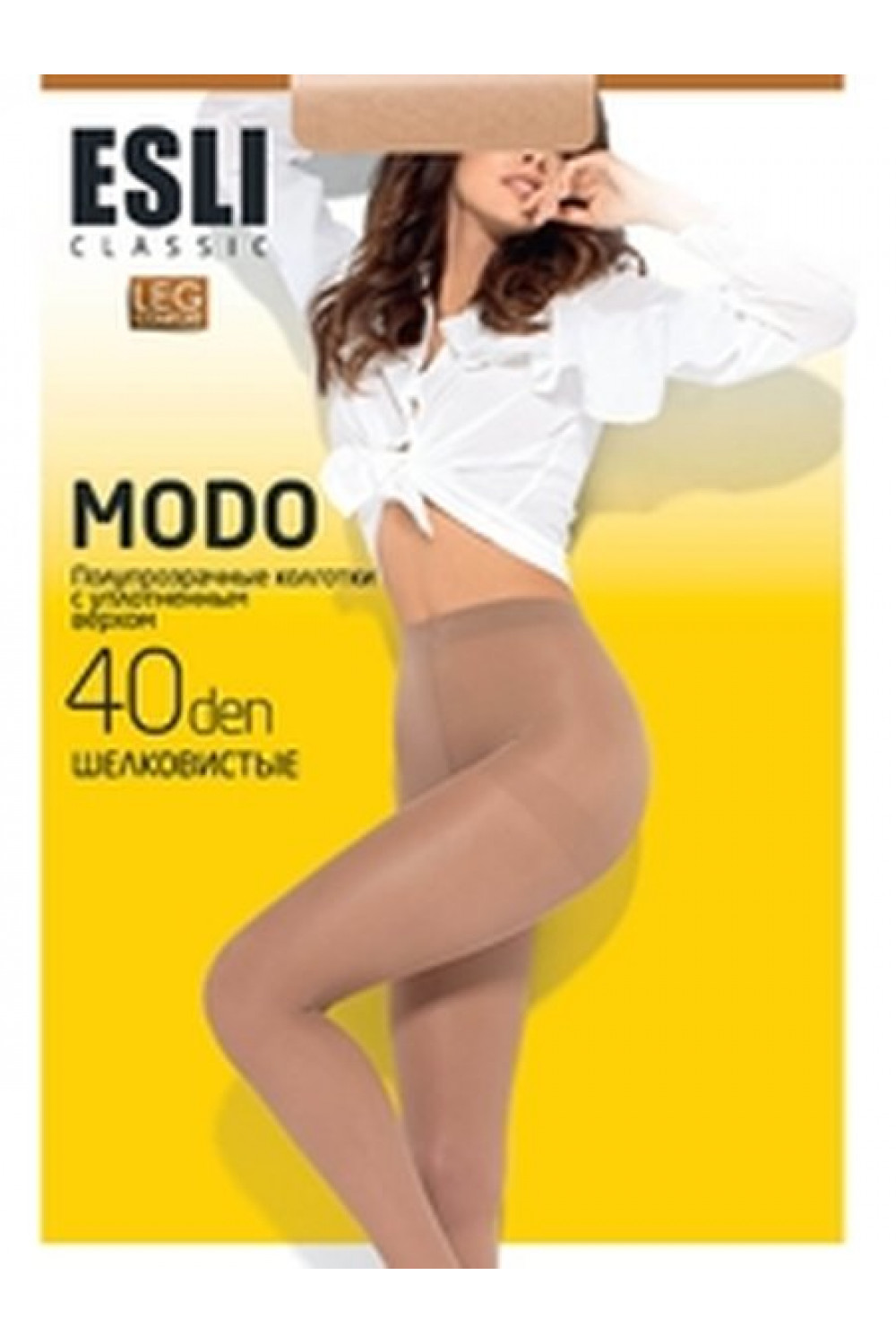 Полупрозрачные эластичные колготки MODO 40 NEW XL (40), Esli