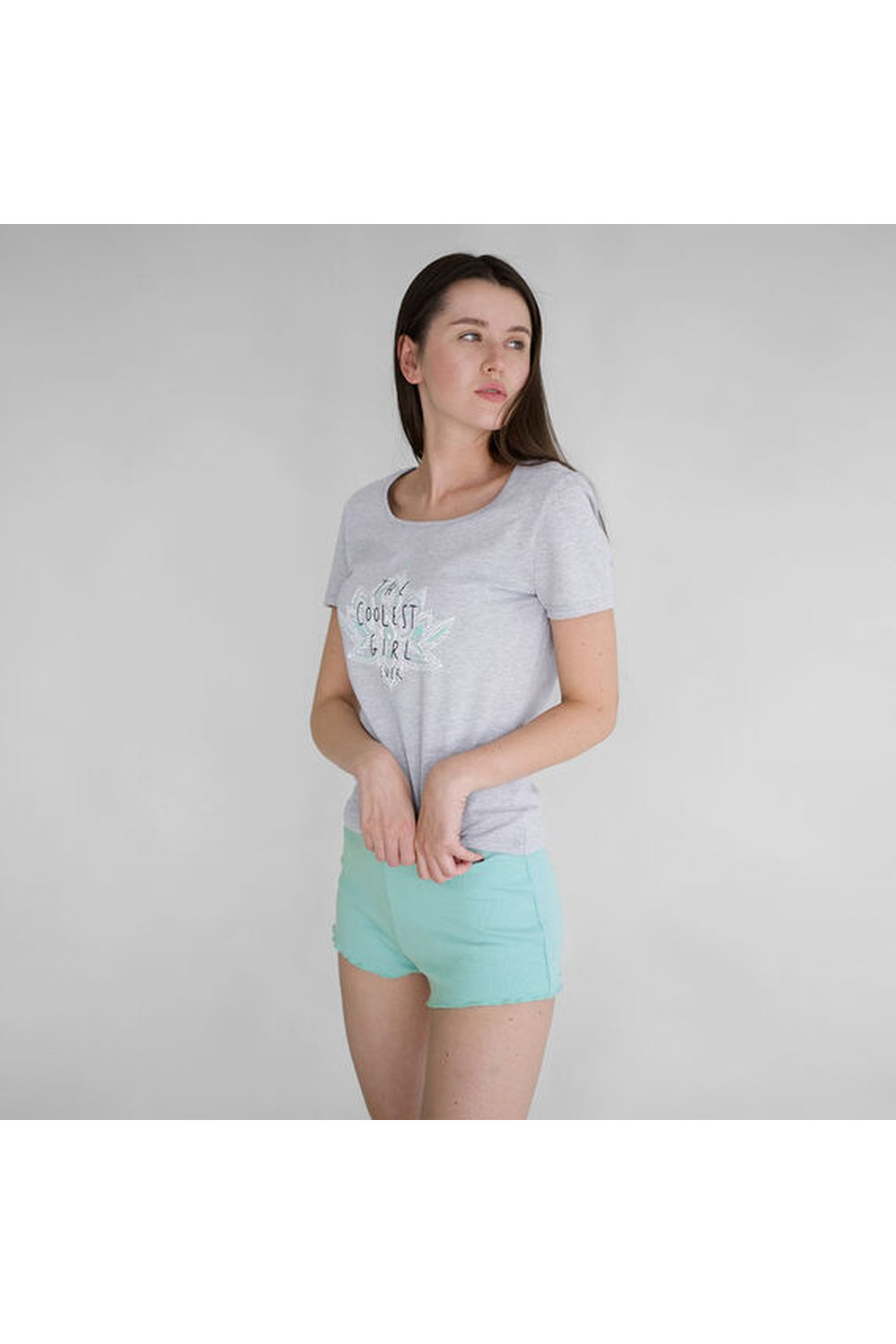 Пижама футболка и шорты  «Онфлёр» 394Ж-507-Б