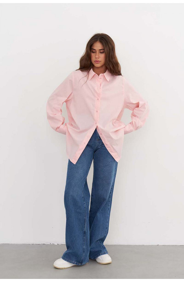 Рубашка длинная  SCT_002_LROSE/Светло-розовый