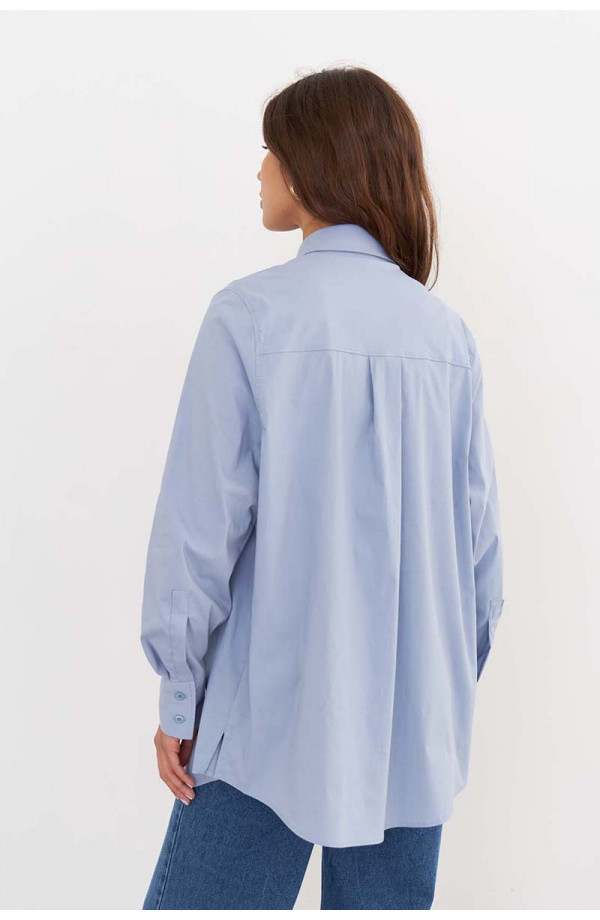 Рубашка длинная  SCT_002_LBLUE/Светло-голубой