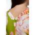Платье штапель  6030/07/Салатовый, розовый